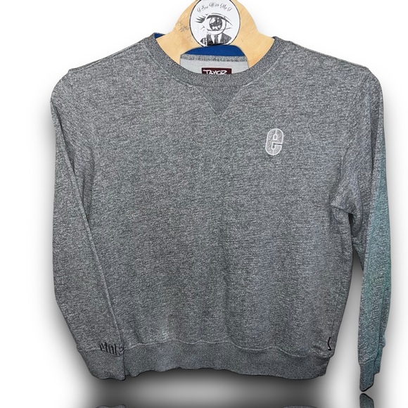 Etnies Mikey Taylor 09’ Collaboration Grey Pullover Crewneck Logo Hit Sweater - Picture 2 of 7